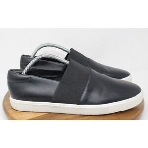 Vince Sneaker Womens‎ Leather Corbin Slip on Black Shoe Size 11.5 M US 41.5 EU